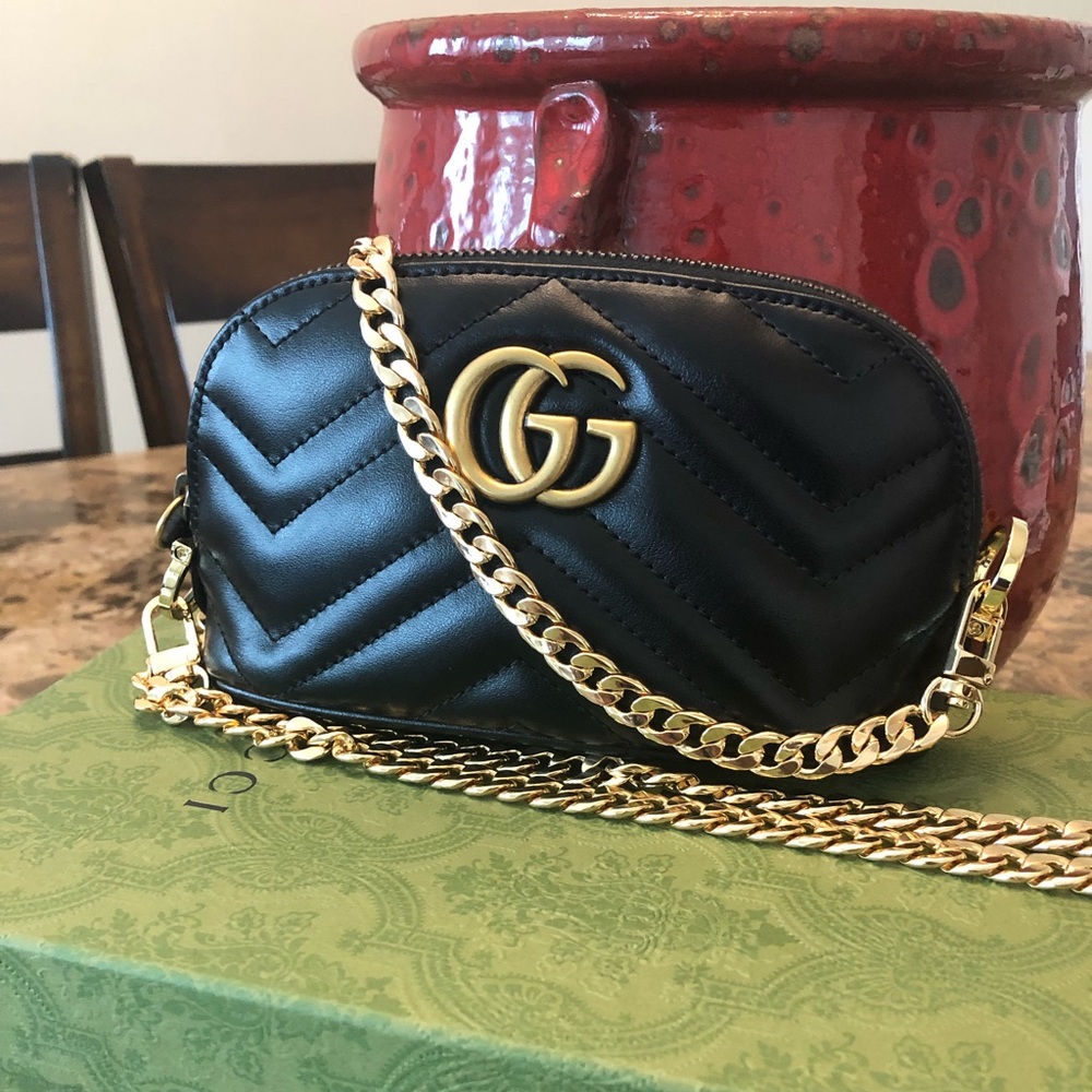 Gucci cosmetic case, crossbody conversion, BNWOT
